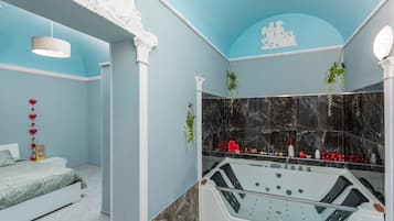 Ducha, secador de pelo, toallas