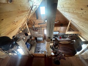 Interior - Charming Log Cabin with Mountain Views near Trails in Pony, Montana (Pony)