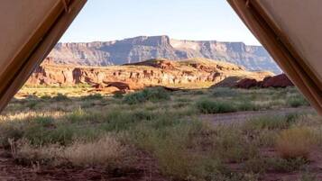 Blick von der Unterkunft