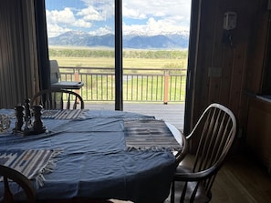 Dining - Charming Riverfront Guest House with Deck Overlooking Madison River, Near Ennis, Montana (Ennis)