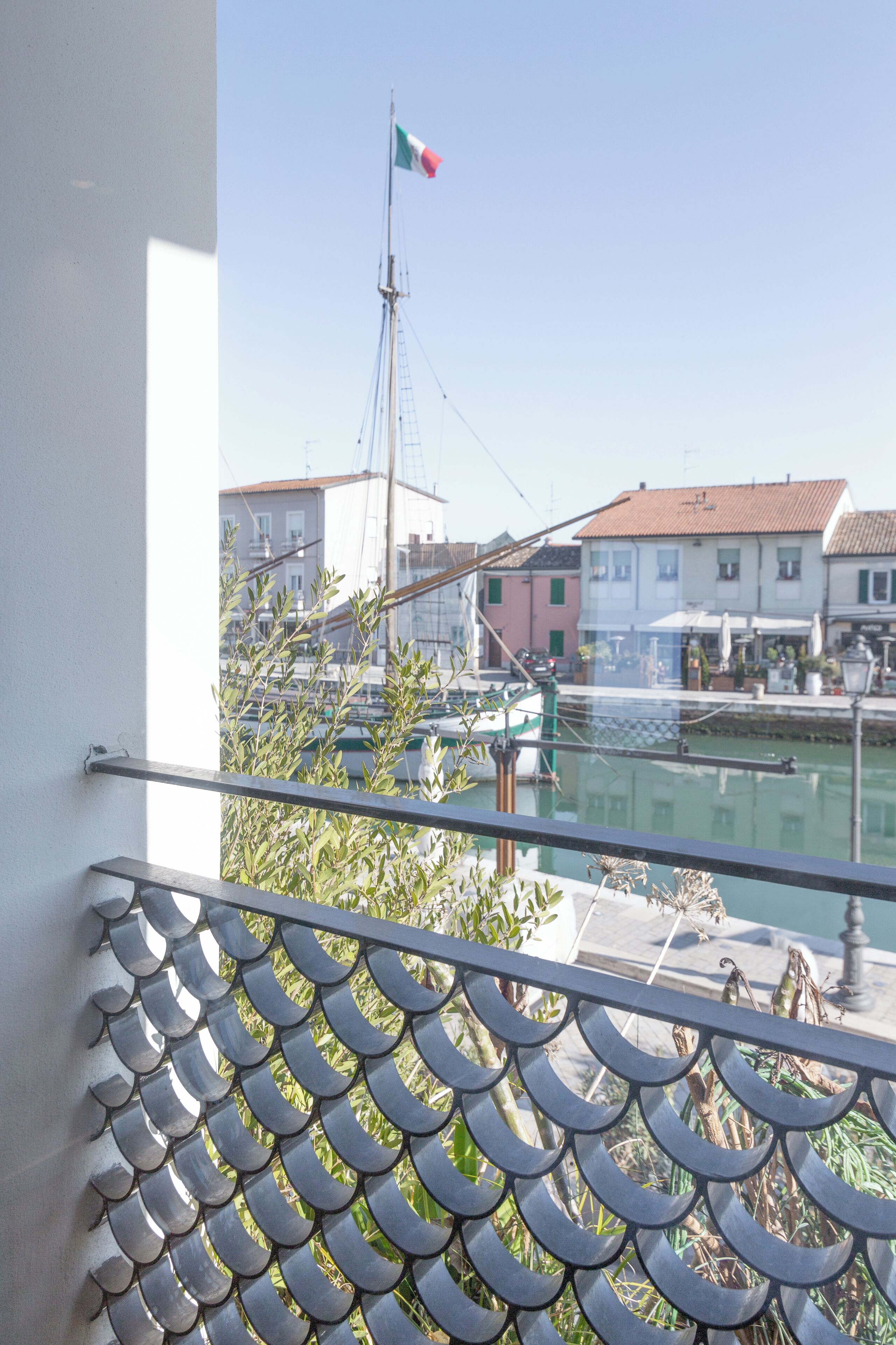 Doppia Deluxe, balcone, vista canale | Terrazza/patio