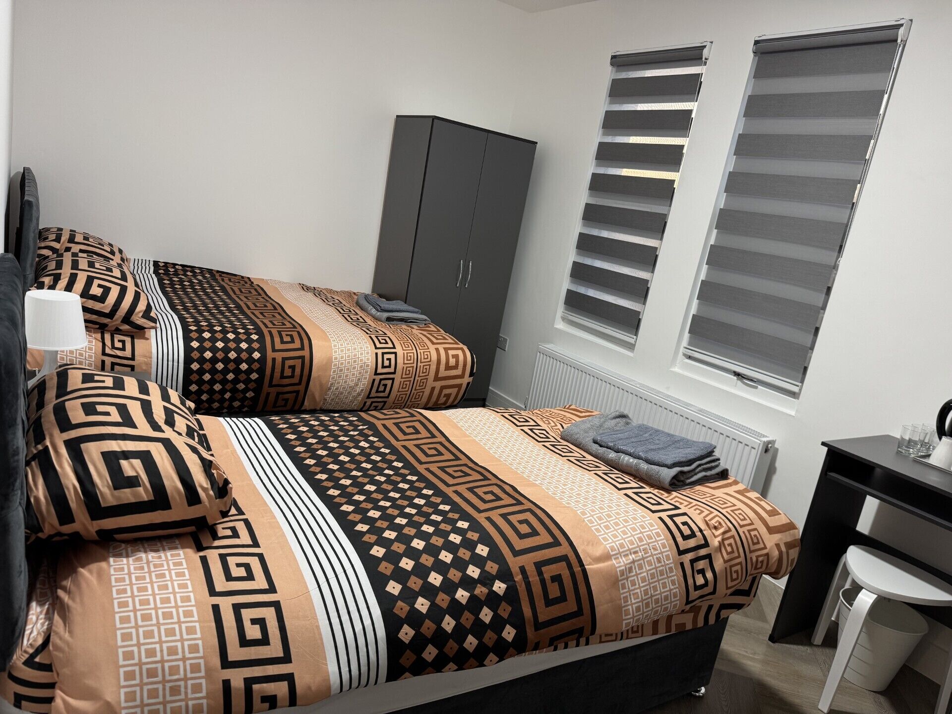 Desk, laptop workspace, free WiFi