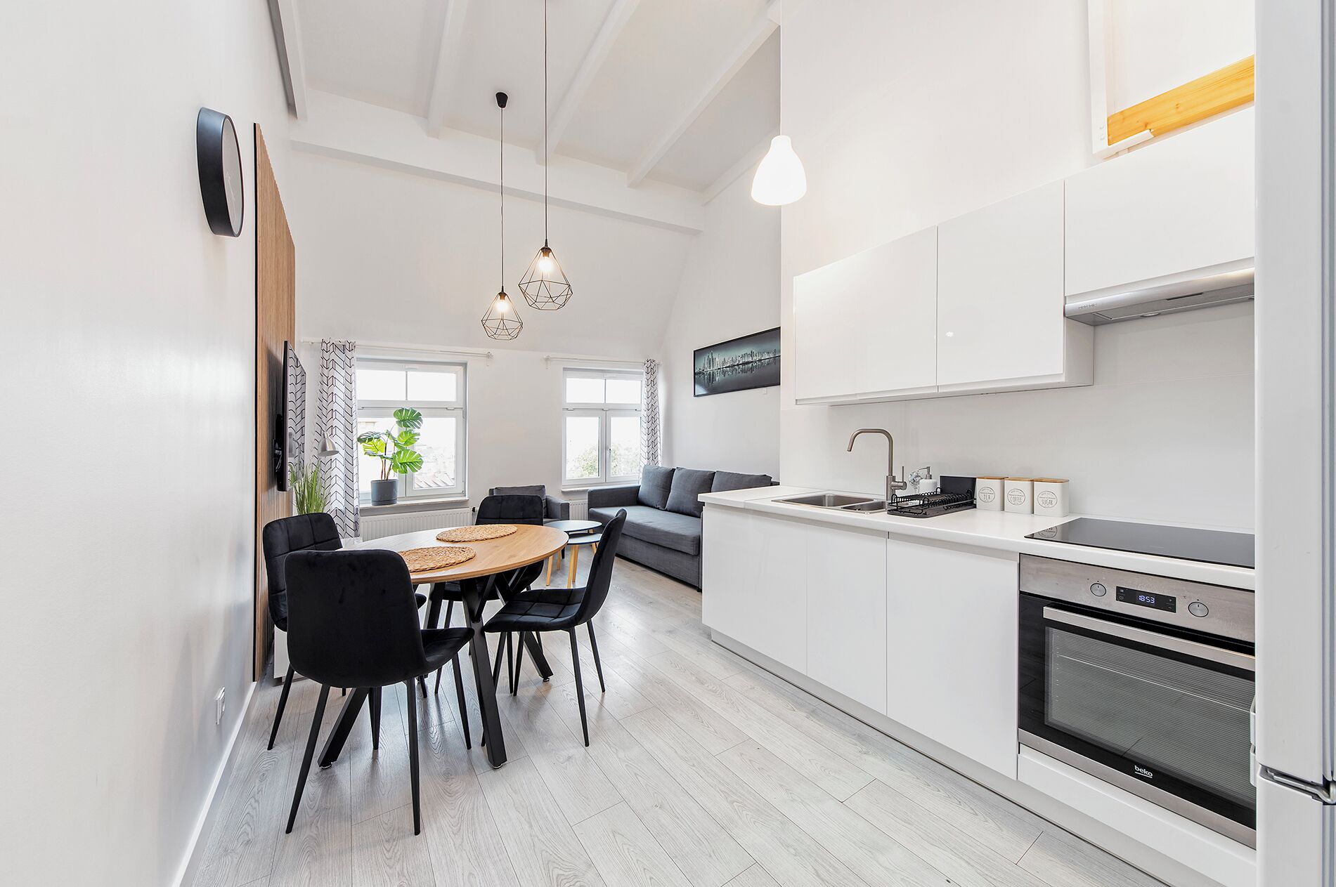 City-Apartment | Eigene Kochnische | Wasserkocher mit Kaffee-/Teezubehör, Wasserkocher