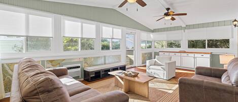 Télévision, cheminée