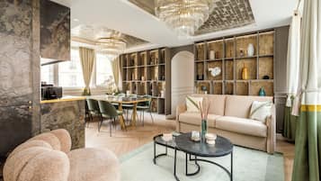 Appartement, vue ville | Coin séjour