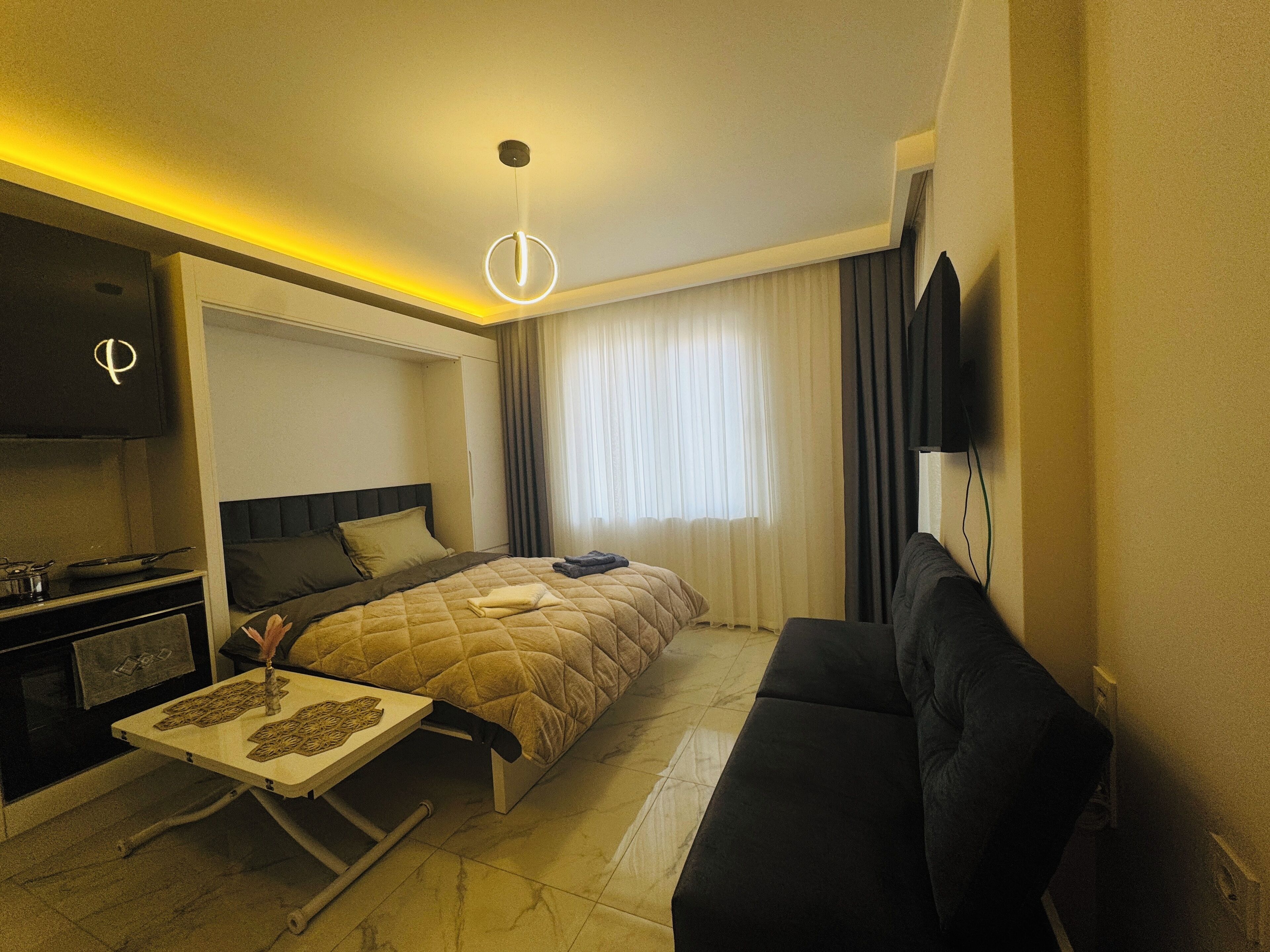 Apartment, Stadtblick | Bügeleisen/Bügelbrett, kostenloses WLAN, Bettwäsche