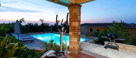 Una piscina riscaldata