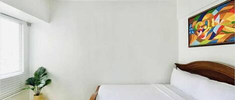 Individually decorated, individually furnished, iron/ironing board