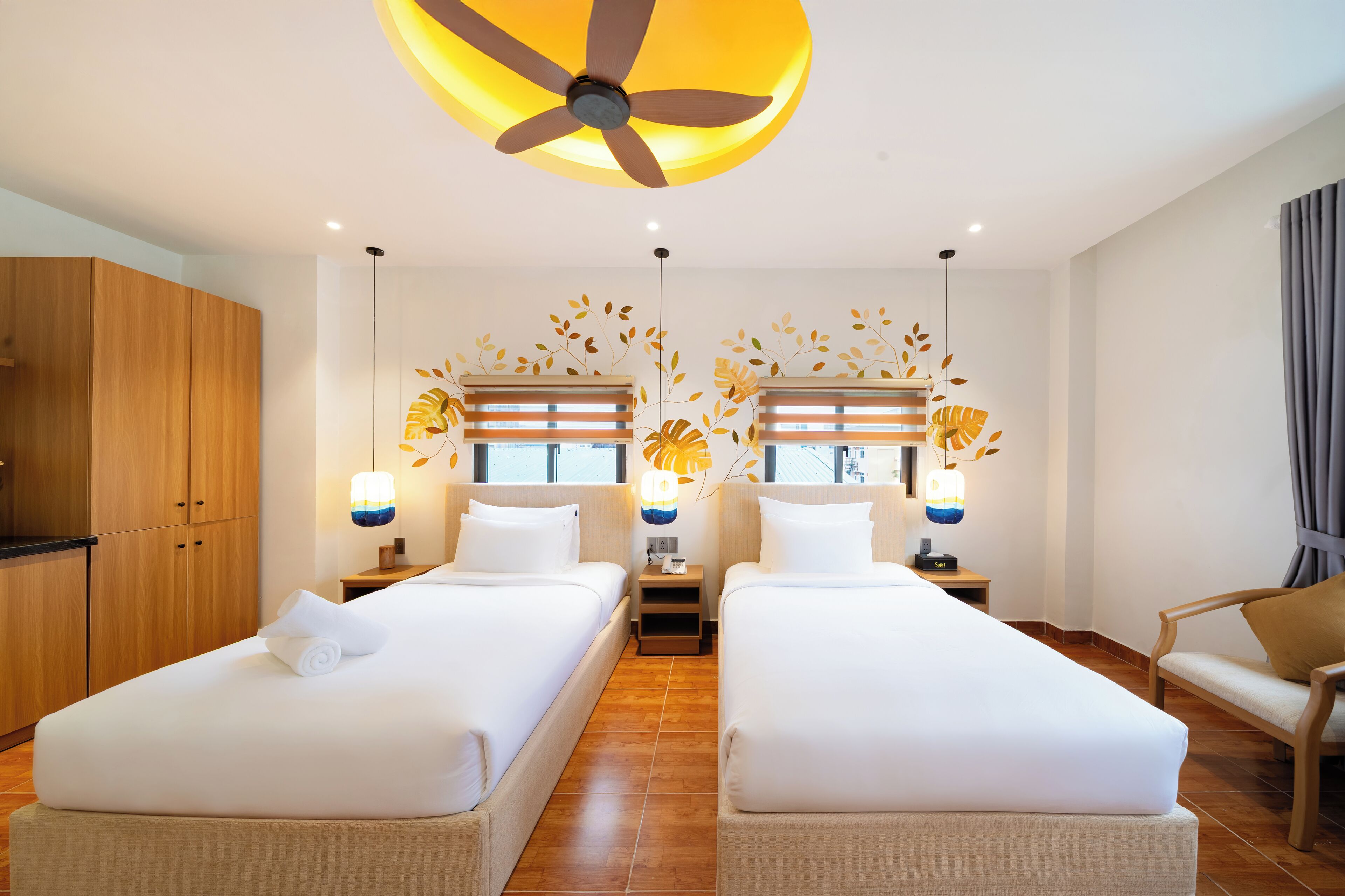 City Twin Room | Soundproofing, free WiFi, bed sheets