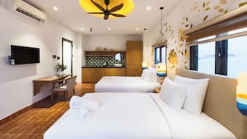 Soundproofing, free WiFi, bed sheets