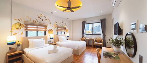 City Twin Room | Soundproofing, free WiFi, bed sheets