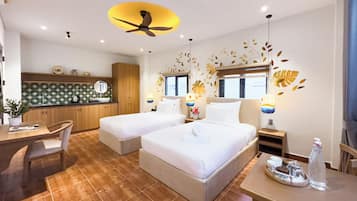 City Twin Room | Soundproofing, free WiFi, bed sheets