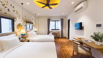 Soundproofing, free WiFi, bed sheets