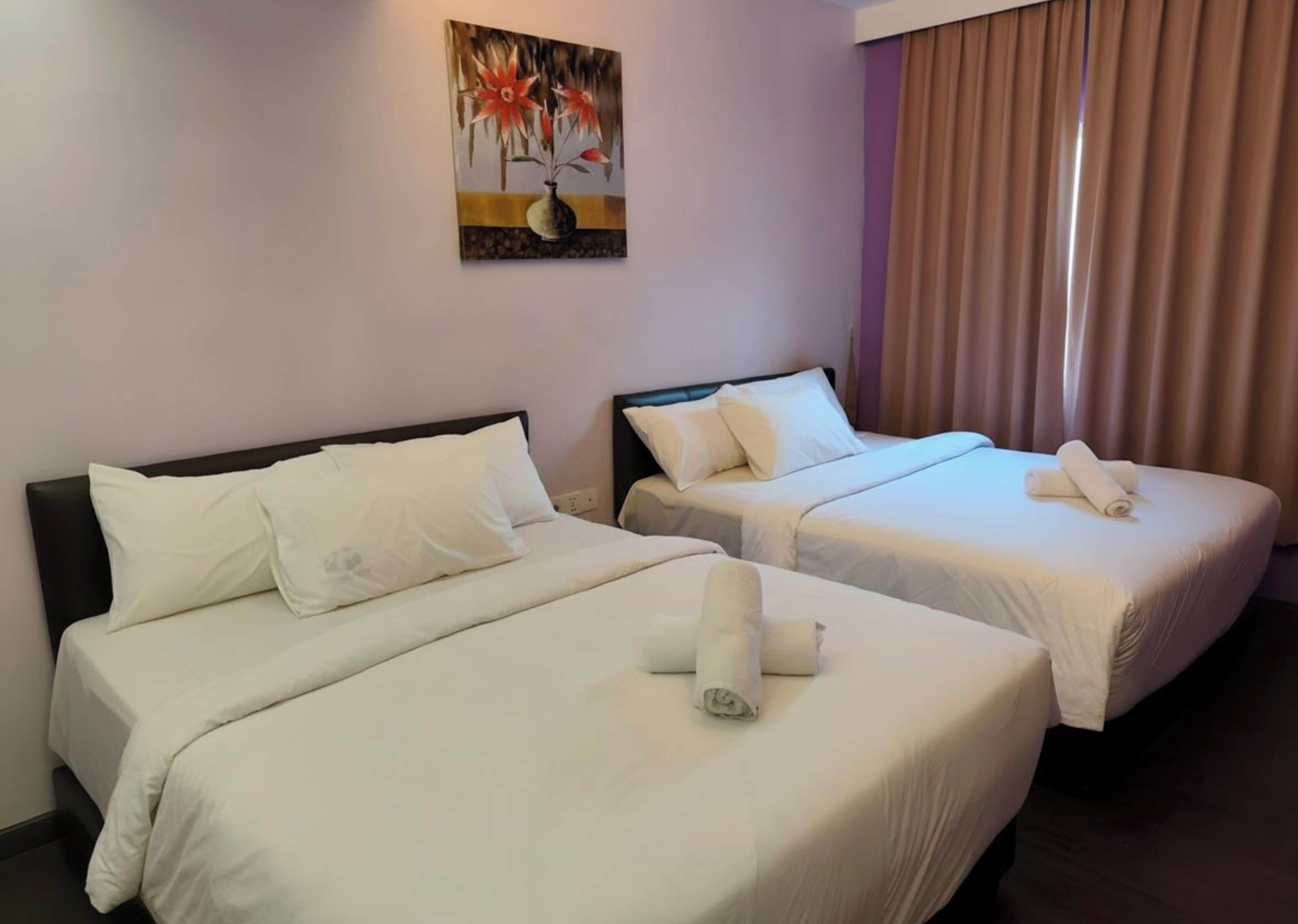 Family Quadruple Room, 2 Queen Beds | Iron/ironing board, free WiFi