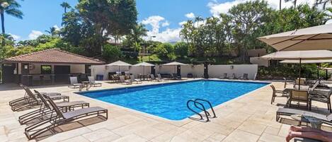A heated pool
