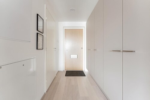 Modern studio with own glazed balcony for 3 people