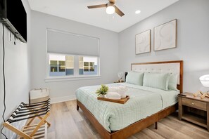 4 bedrooms, iron/ironing board, travel crib, WiFi