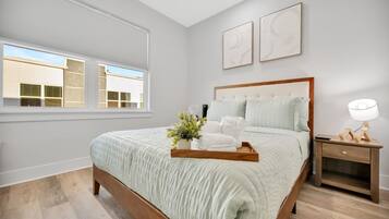 4 bedrooms, iron/ironing board, travel crib, WiFi