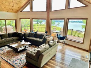 TV, fireplace, foosball, offices