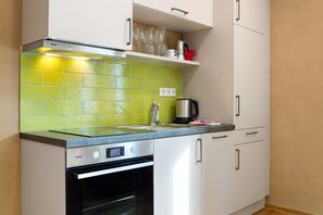 Fridge, oven, stovetop, dishwasher - No.3 Studio "BioBausewein" with Wi-Fi (Iphofen)