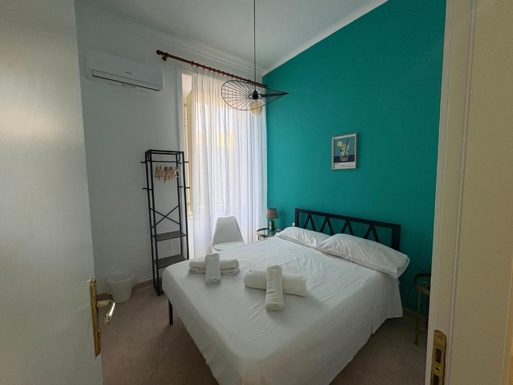 Desk, blackout curtains, soundproofing, iron/ironing board