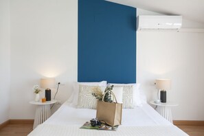 1 soveværelse, strygejern/strygebræt, sengetøj