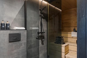 Hair dryer, towels