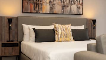 Deluxe Studio, Balcony, City View | In-room safe, desk, laptop workspace, iron/ironing board