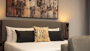 Deluxe Studio, Balcony, City View | In-room safe, desk, laptop workspace, iron/ironing board