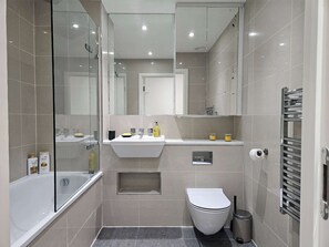 Shower, hair dryer