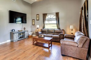 House (3 Bedrooms) | Interior - Walk to Lake Placid: Family Home w/ BBQ & Bar Area (Lake Placid)