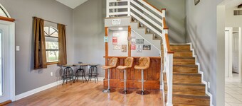 Walk to Lake Placid: Family Home w/ BBQ & Bar Area