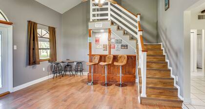 Walk to Lake Placid: Family Home w/ BBQ & Bar Area