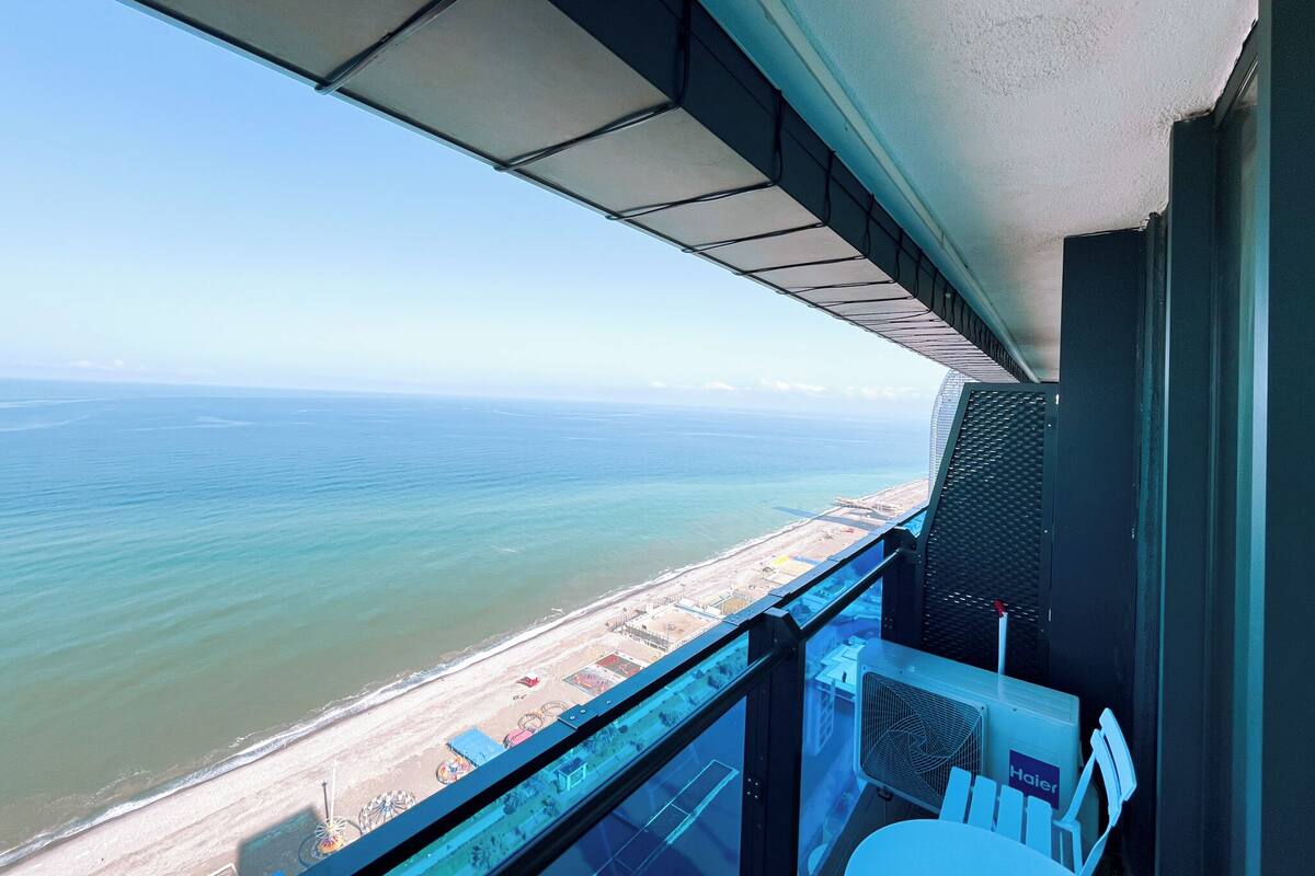 Appartement Familial, balcon, vue mer | Vue depuis le balcon