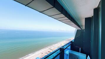 Familienapartment, Balkon, Meerblick | Blick vom Balkon