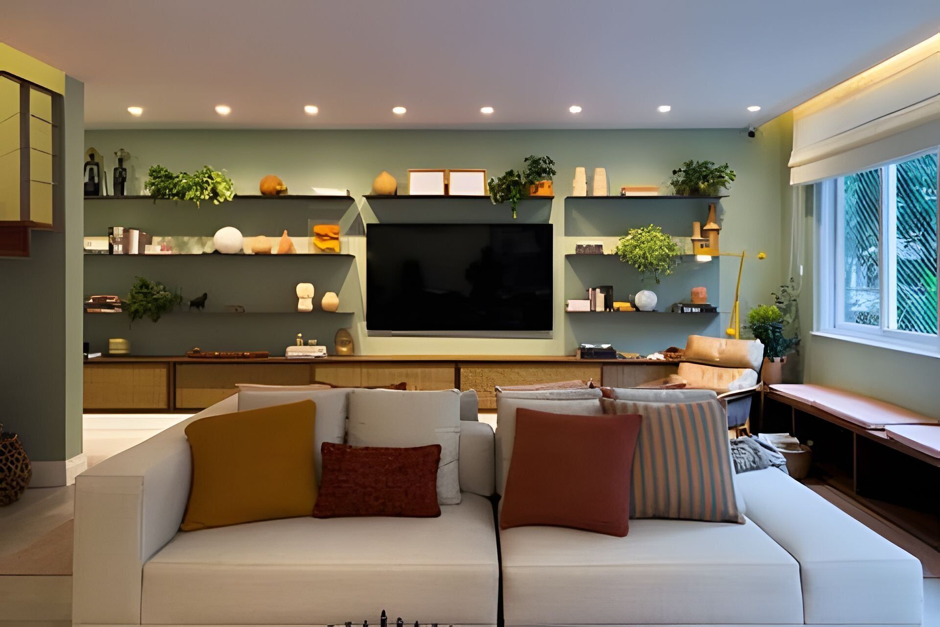Basic Apartment | Living area | Flat-screen TV