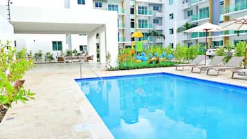 Apartment, 3 Bedrooms, Balcony, Pool View | Pool | Outdoor pool
