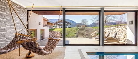 Indoor pool, a heated pool