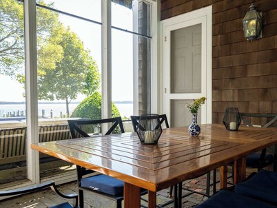 Waterfront Saunderstown Estate with Private Dock