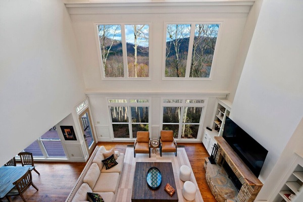 Smart TV, fireplace, video games