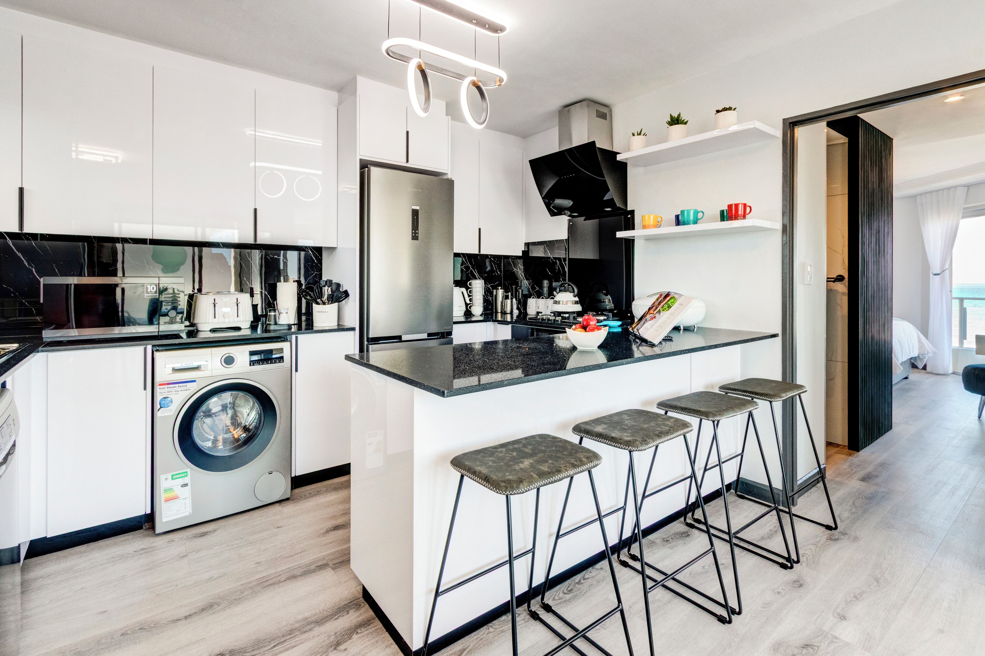 Microwave, oven, dishwasher