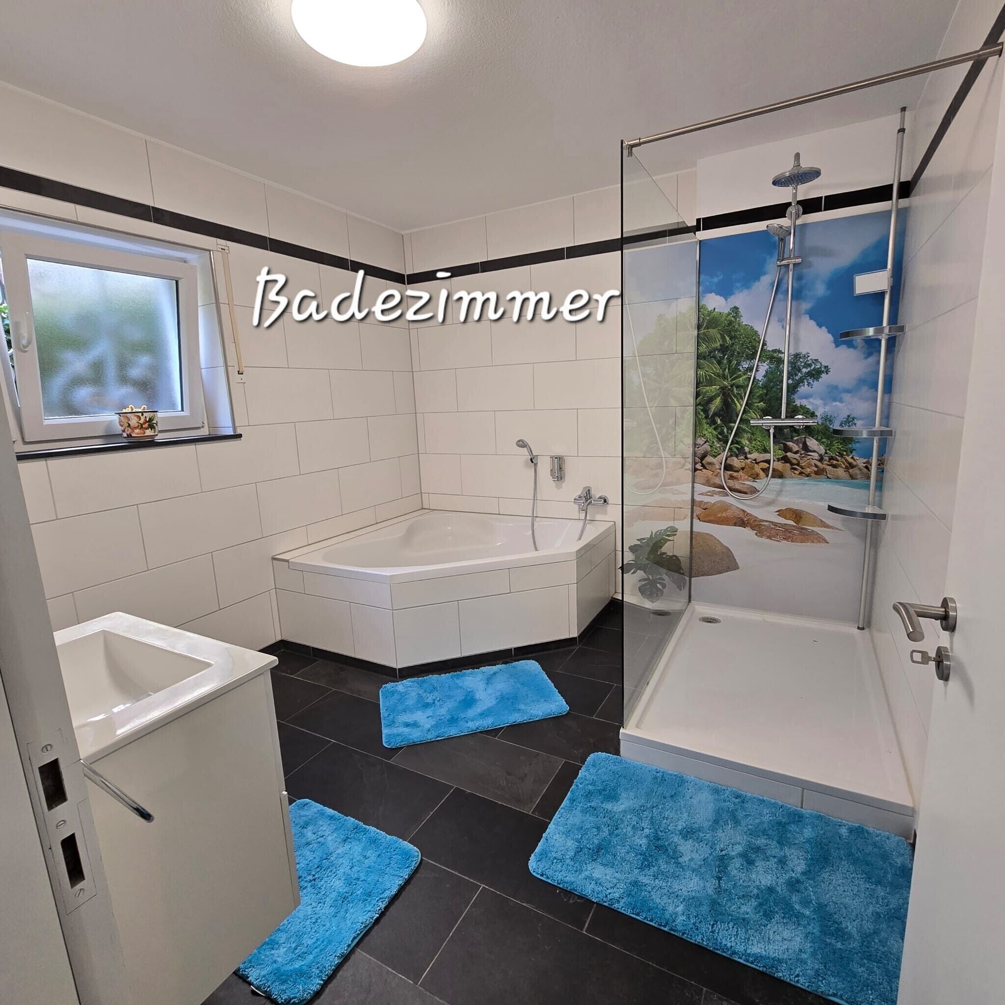 Douche, sèche-cheveux