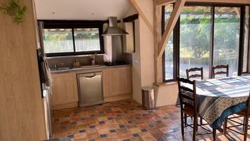 Refrigerador, microondas, horno y lavavajillas