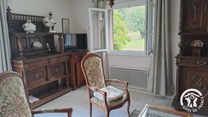 Télévision, cheminée