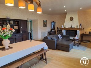TV, fireplace - La Bouriette du Bout du Pont (BOUT DU PONT DE LARN)