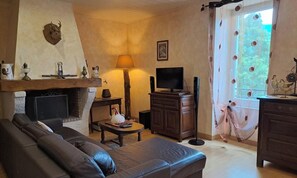 TV, fireplace - La Bouriette du Bout du Pont (BOUT DU PONT DE LARN)