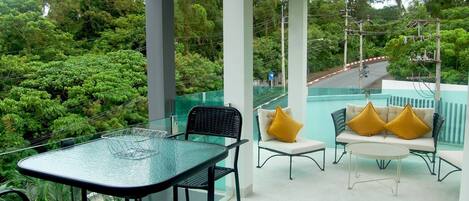 Appartement, 1 slaapkamer, toegankelijk voor mindervaliden, roken | Buiten dineren