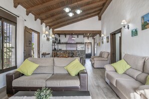TV, fireplace, stereo