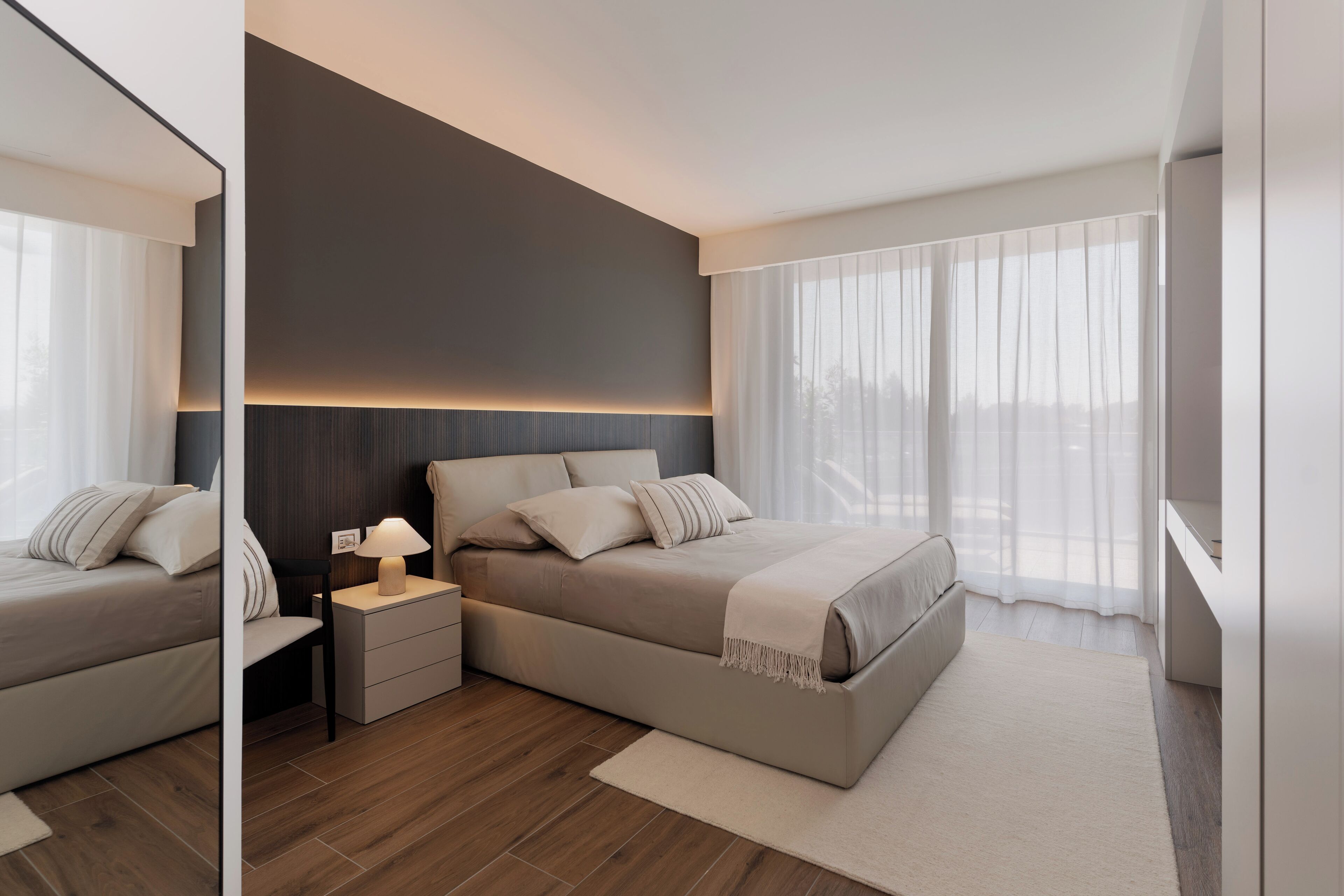 Apartment, 1 Bedroom, Kitchen, City View | Desk, laptop workspace, blackout drapes, iron/ironing board