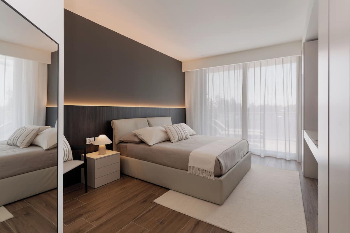 Apartment, 1 Bedroom, Kitchen, City View | Desk, laptop workspace, blackout drapes, iron/ironing board